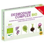 Food supplement of ecological Desmodium (Desmodium adscendens), organic artichoke (Cynara scolymus L.), organic black radish (Brassicaceae Raphanus sativus L.) and organic milk thistle (Silybum marianum L.). Promotes liver and biliary function